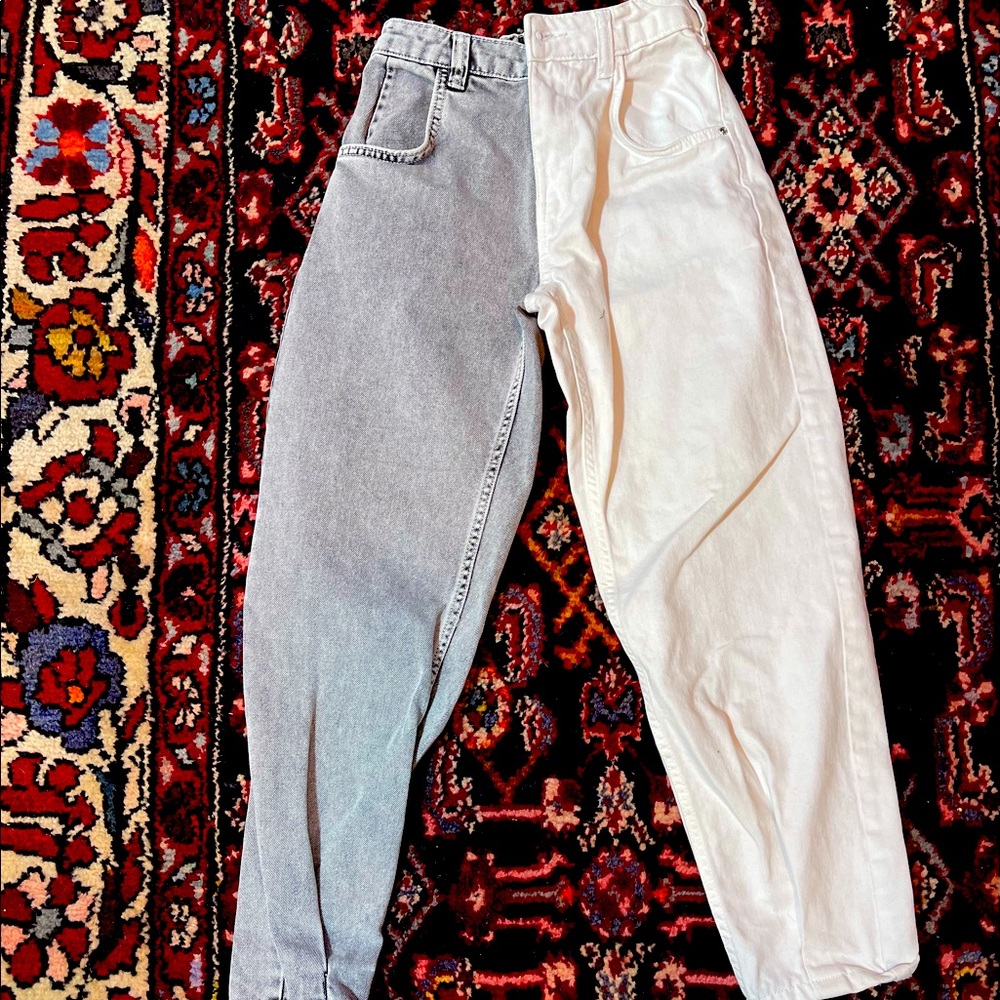 Two toned bershka pant